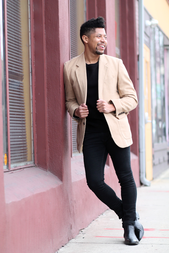 blazer and chelsea boots